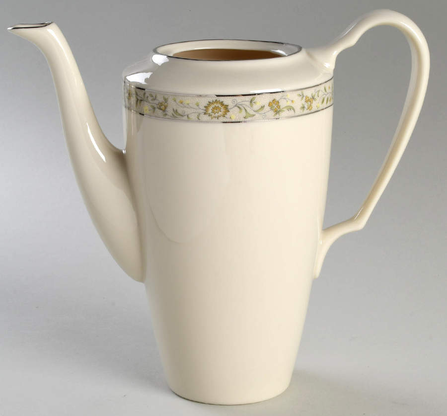 Springdale (Platinum Trim) Coffee Pot No Lid by Lenox-1