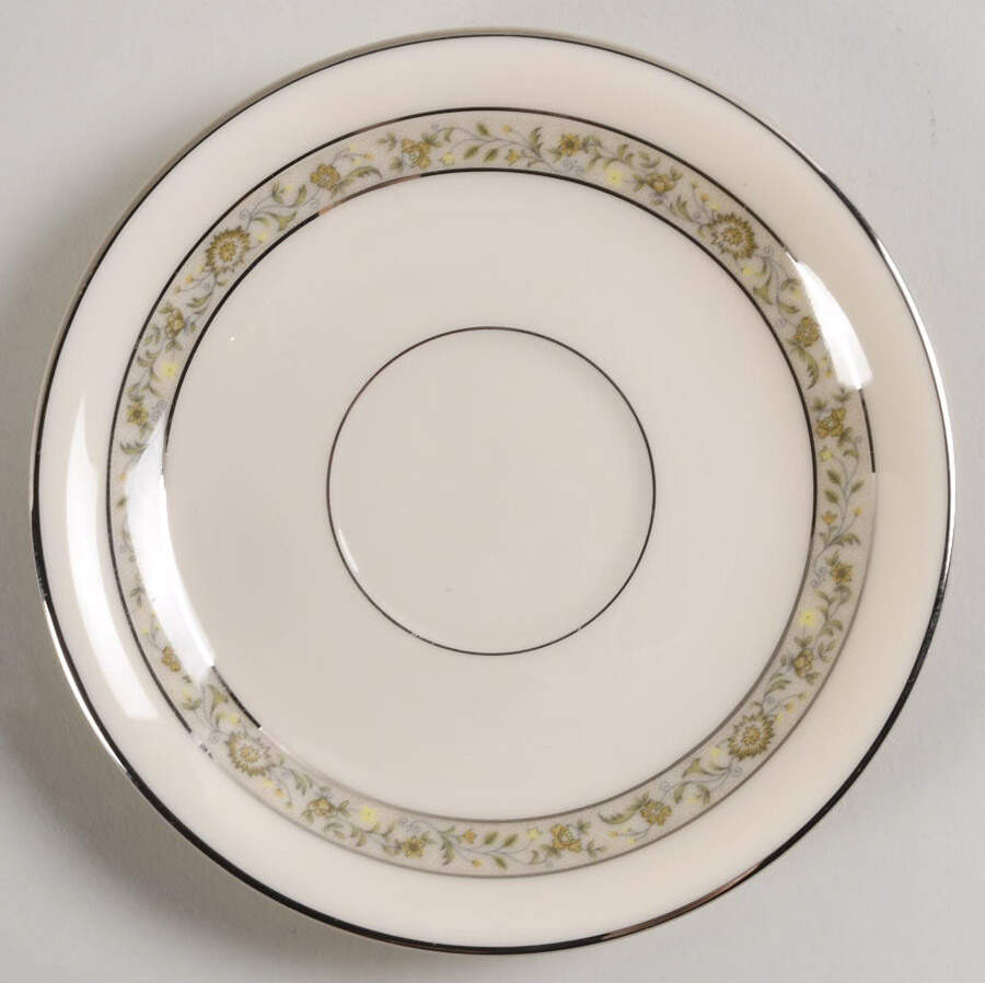 Springdale (Platinum Trim) Saucer for Footed Cup by Lenox-1