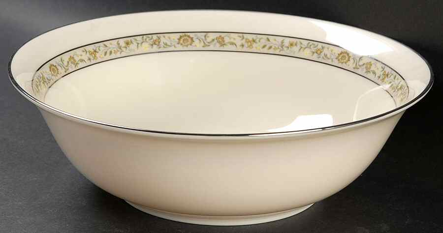 Springdale (Platinum Trim) 9" Round Vegetable Bowl by Lenox-1