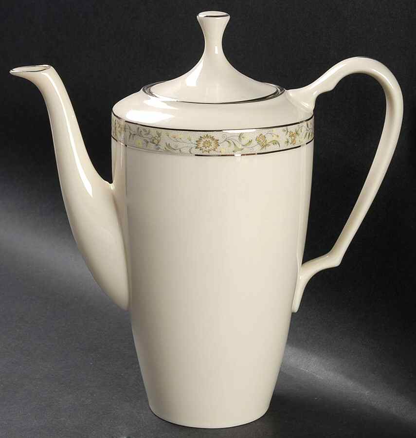 Springdale (Platinum Trim) Coffee Pot & Lid by Lenox-1