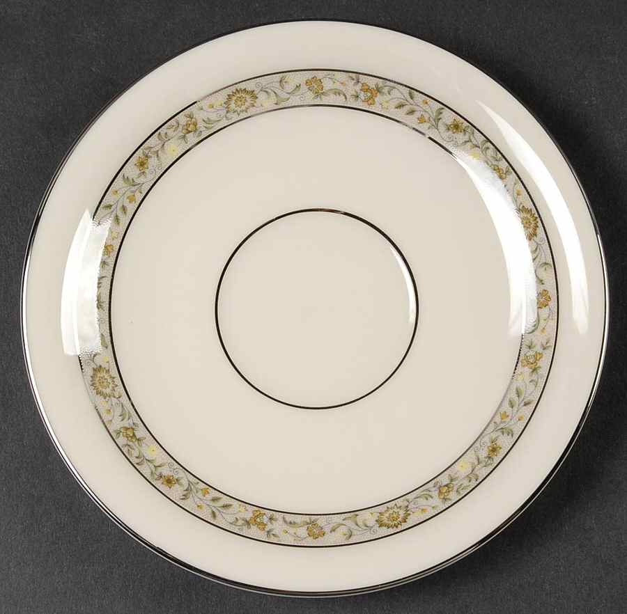 Springdale (Platinum Trim) Saucer for Footed Cup by Lenox-1