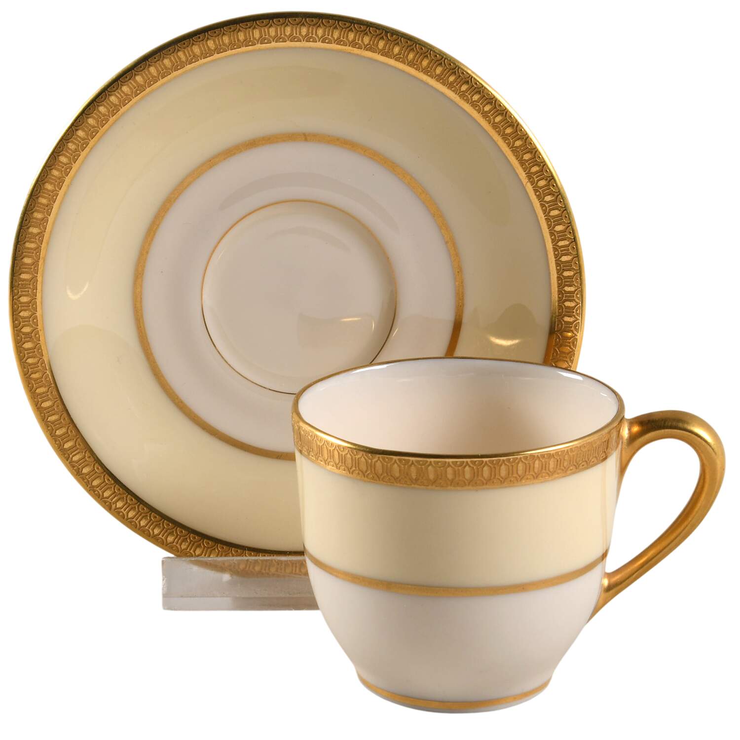 Springfield Flat Demitasse Cup & Saucer Set by Lenox-1