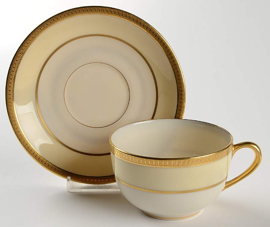 Springfield Flat Cup & Saucer Set by Lenox-1
