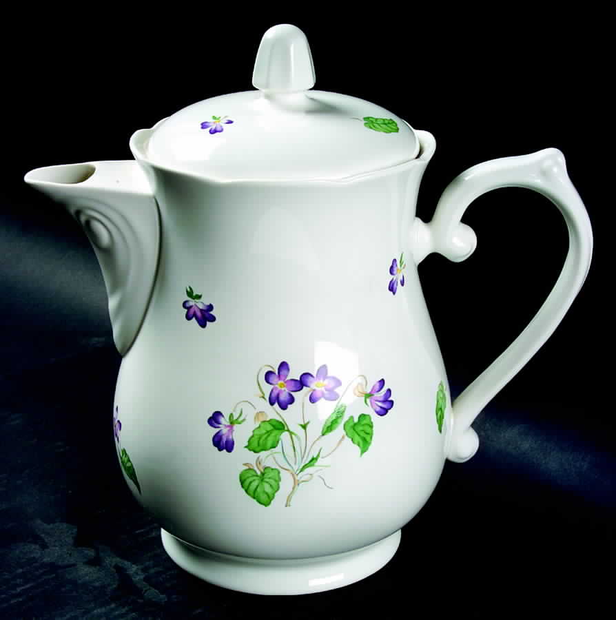 Spring Violets Coffee Pot & Lid by Lenox-1