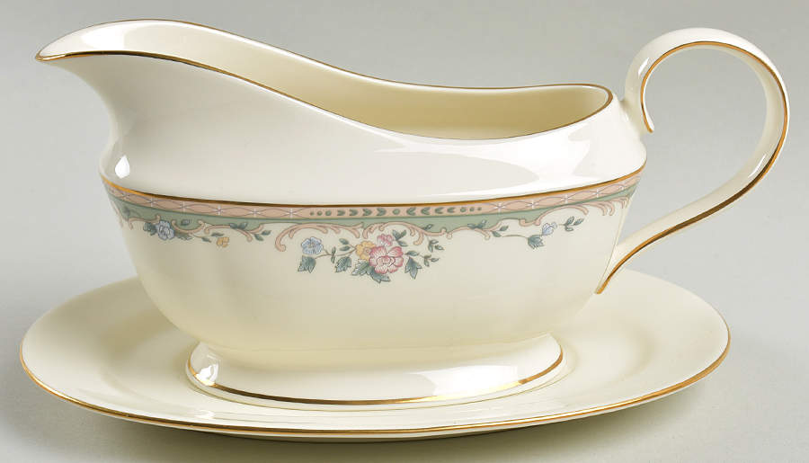 Spring Vista Gravy Boat & Underplate by Lenox-1
