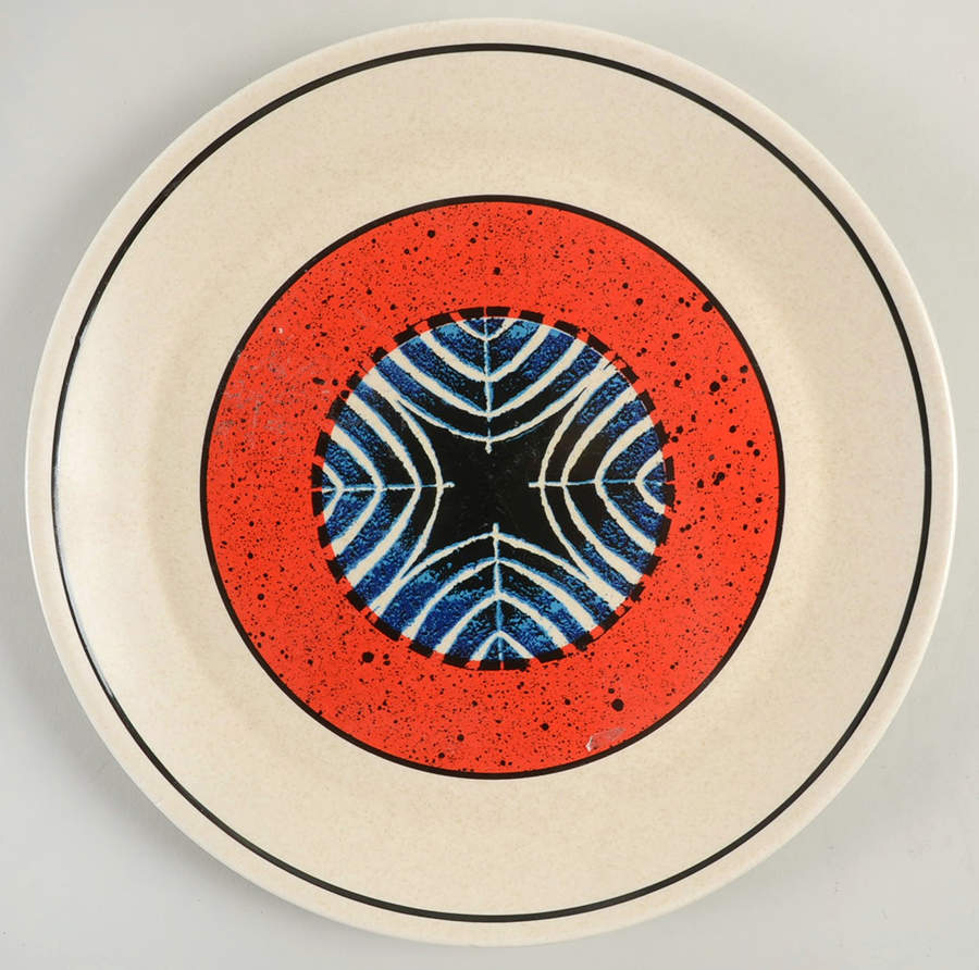 Staccato Red and Blue Dinner Plate by Lenox-1