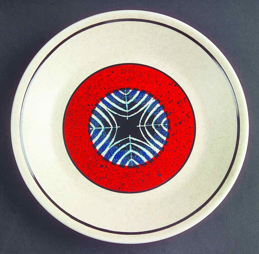 Staccato Red and Blue Bread & Butter Plate by Lenox-1