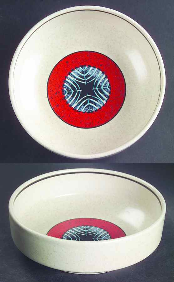 Staccato Red and Blue Coupe Cereal Bowl by Lenox-1