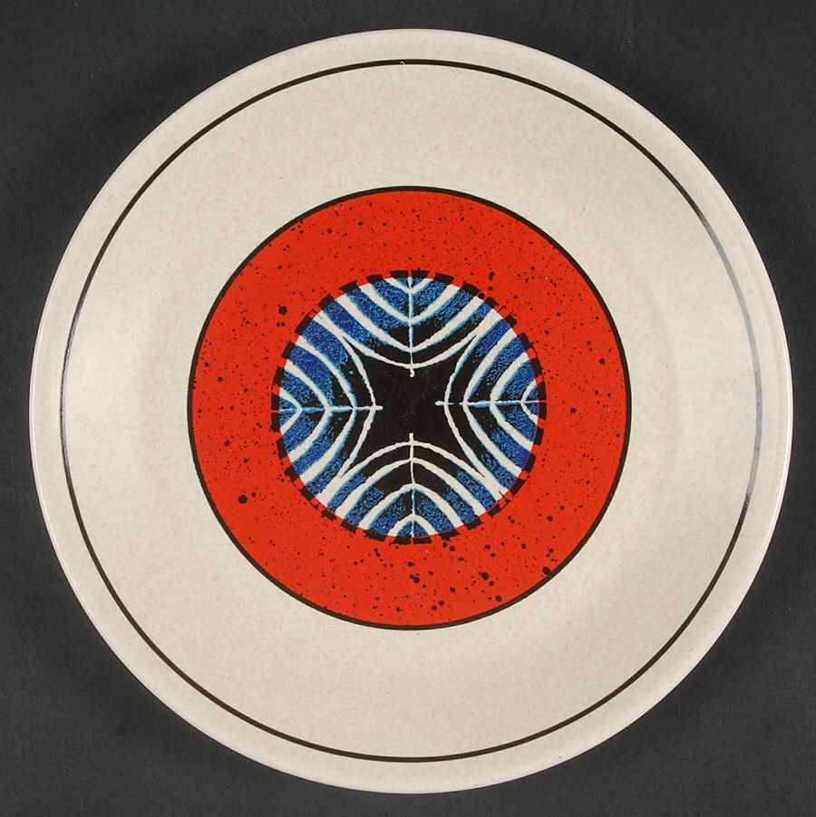 Staccato Red and Blue Salad Plate by Lenox-1