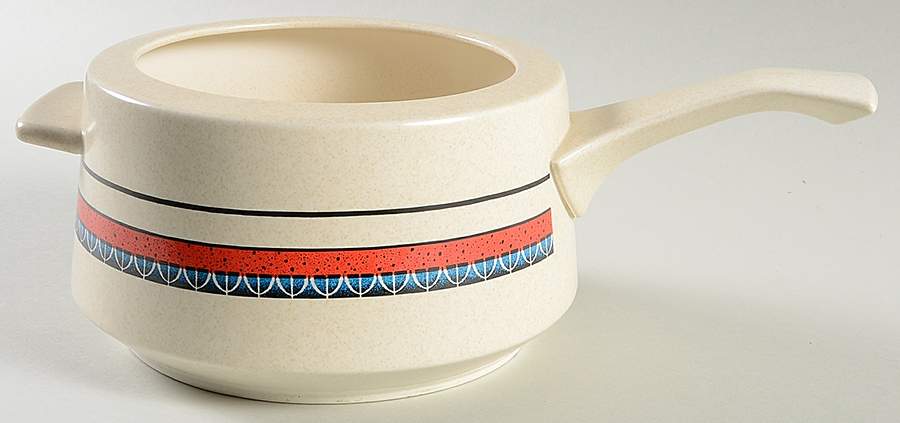 Staccato Red and Blue Open Fondue Pot by Lenox-1