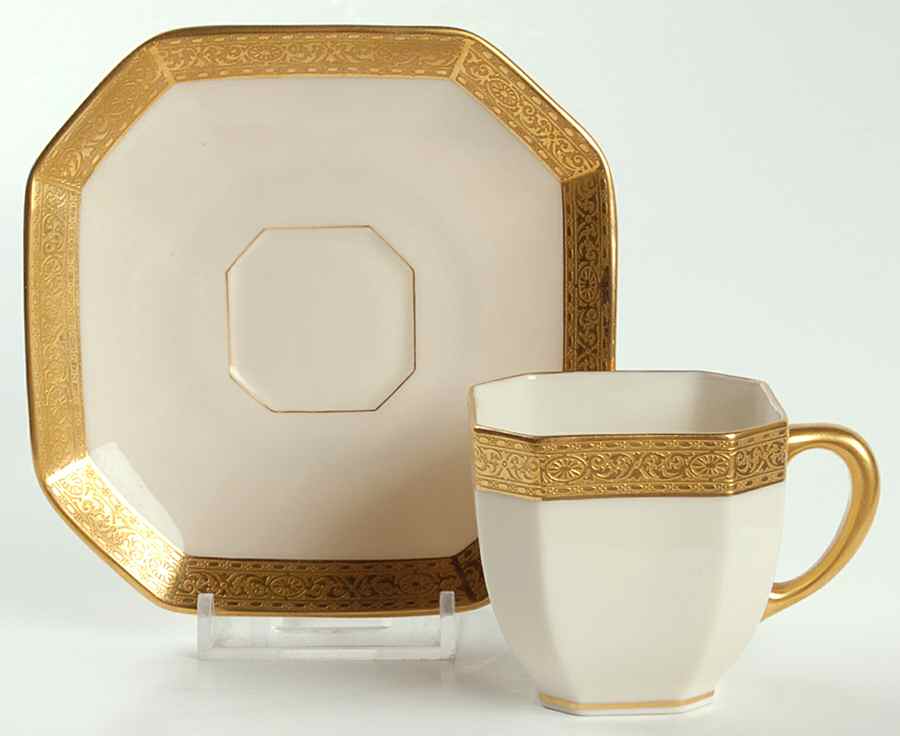 Stanford Footed Demitasse Cup & Saucer Set by Lenox-1