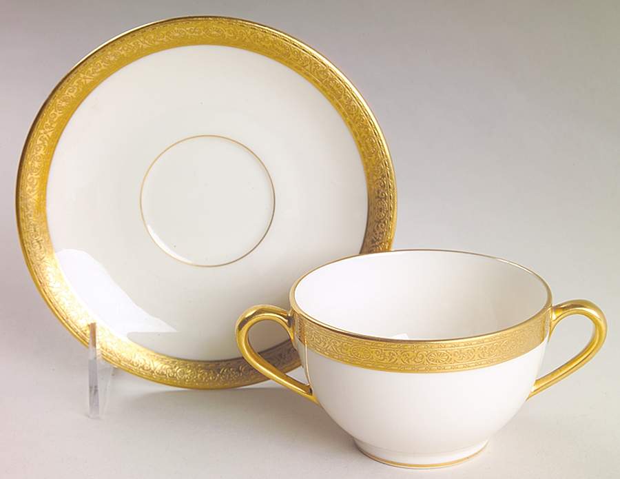Stanford Flat Bouillon Cup & Saucer by Lenox-1