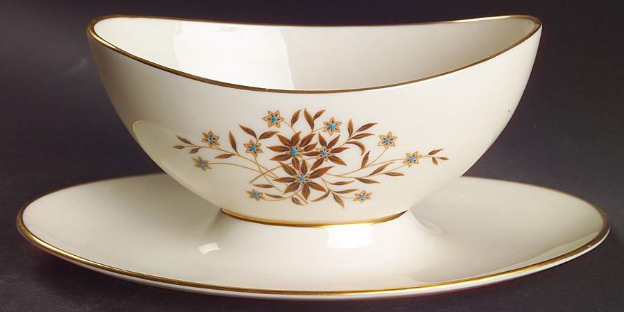 Starlight Gravy Boat with Attached Underplate by Lenox-1
