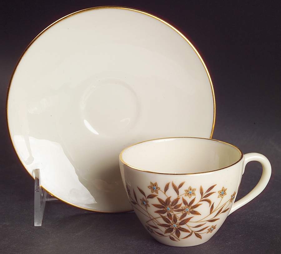 Starlight Flat Demitasse Cup & Saucer Set by Lenox-1