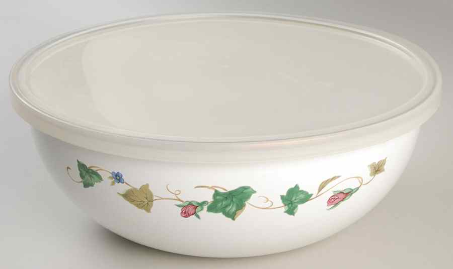 Summer Terrace 12" Metal Bowl with Plastic Lid by Lenox-1