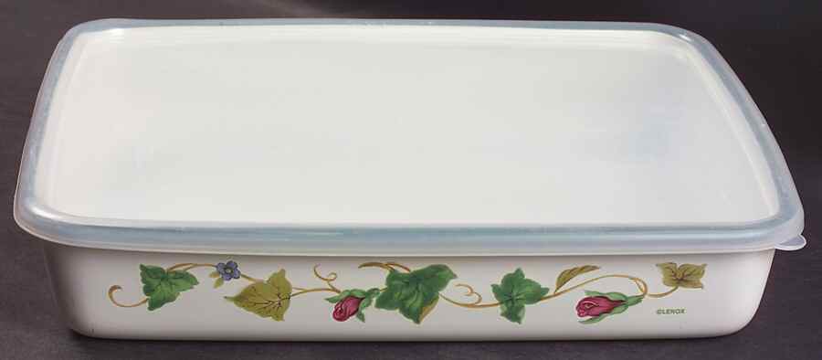 Summer Terrace Plastic Lid for 11" Metal Rectangular Baker by Lenox-1