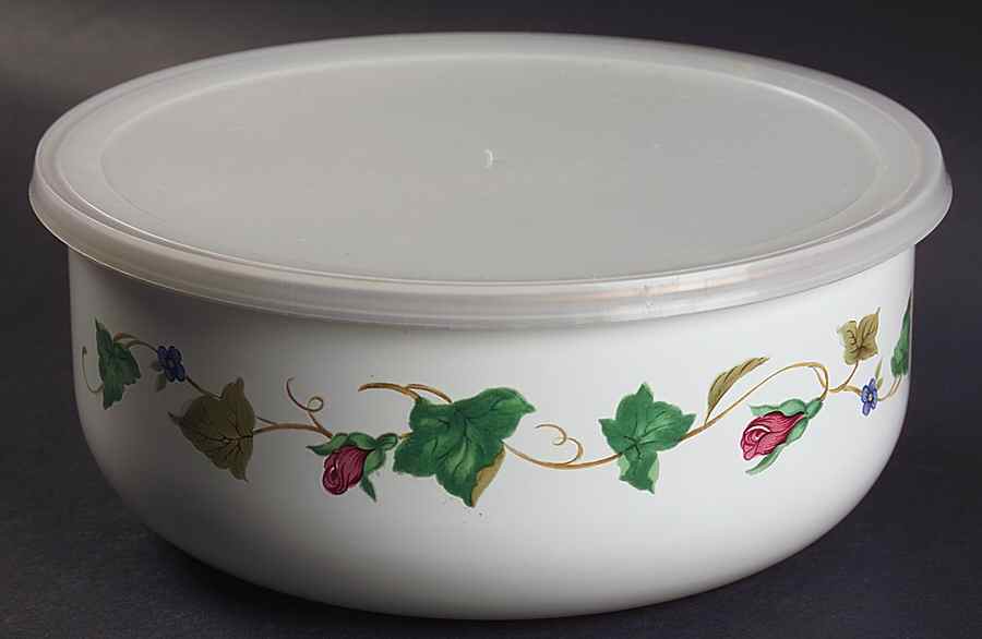 Summer Terrace 7 3/4" Metal Bowl W/Plastic Lid by Lenox-1