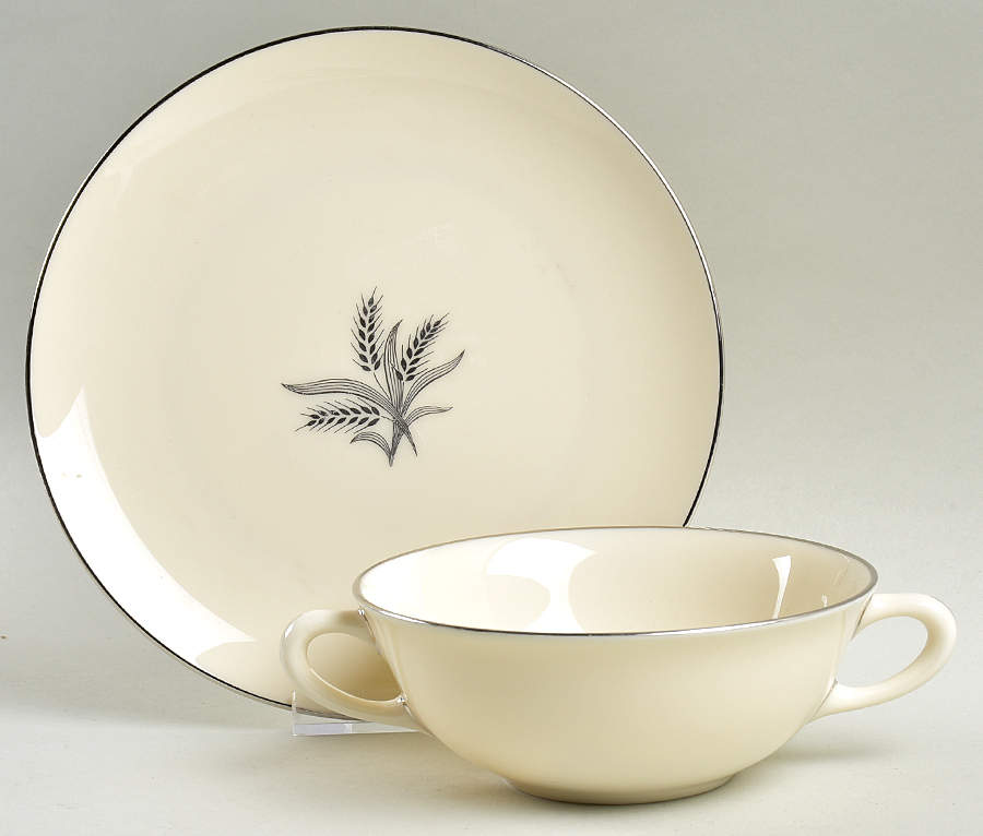Symphony Flat Cream Soup Bowl & Saucer Set by Lenox-1