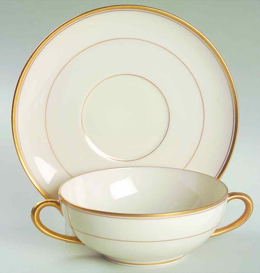 T17 Flat Cream Soup & Saucer Set by Lenox-1
