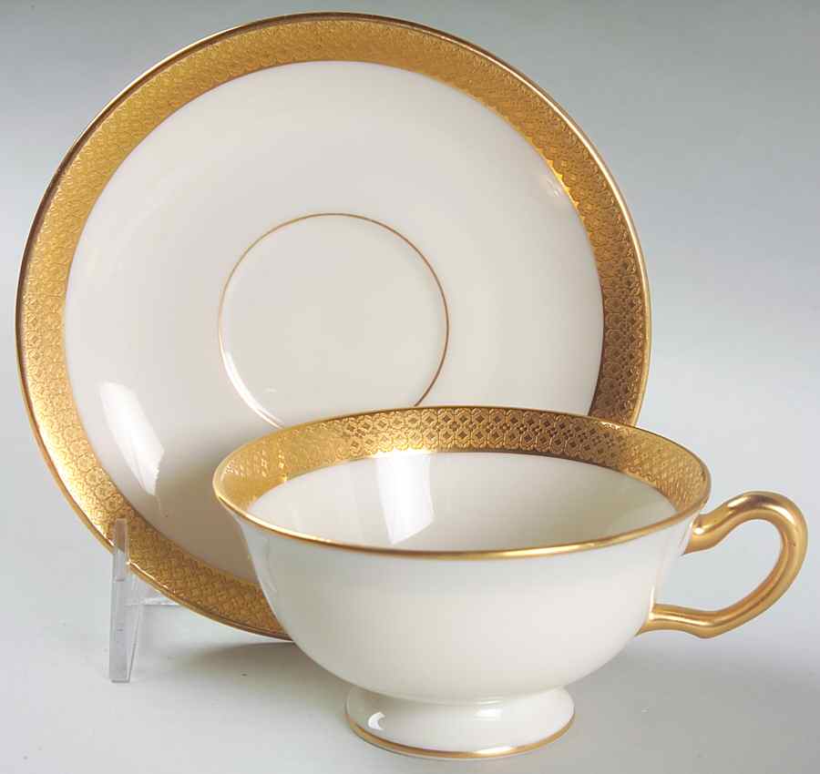 T6 Footed Cup & Saucer Set by Lenox-1