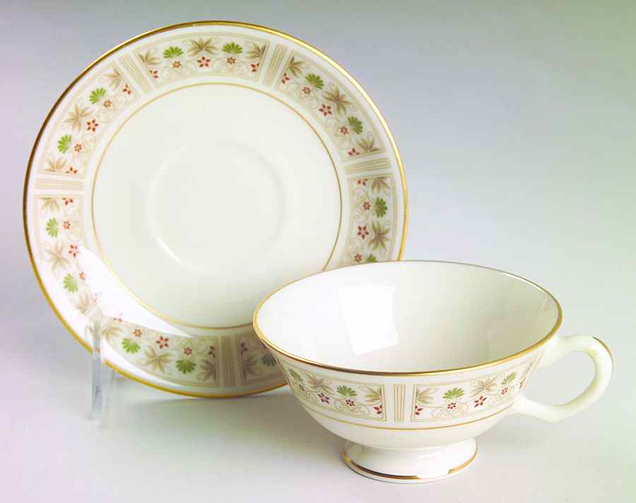 Tableau Footed Cup & Saucer Set by Lenox-1