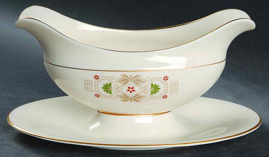 Tableau Gravy Boat with Attached Underplate by Lenox-1