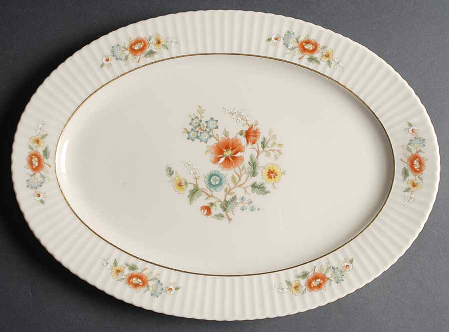 Temple Blossom 15" Oval Serving Platter by Lenox-1