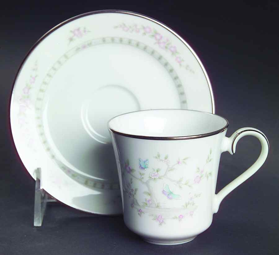 Tea Garden Flat Demitasse Cup & Saucer Set by Lenox-1