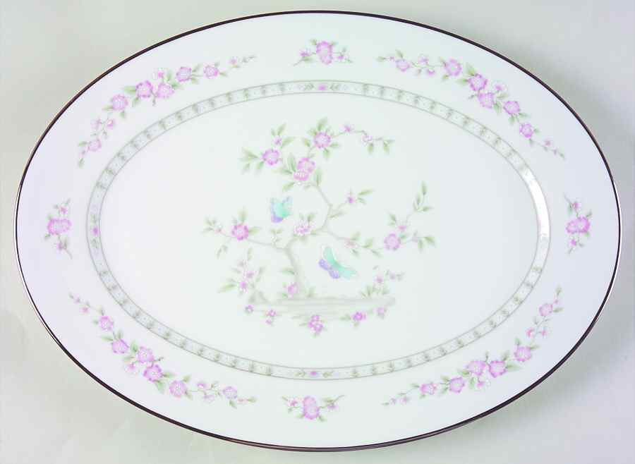 Tea Garden 14" Oval Serving Platter by Lenox-1