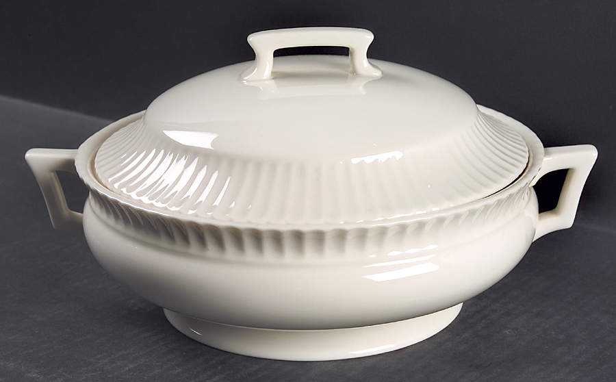 Temple Off White Round Covered Vegetable by Lenox-1