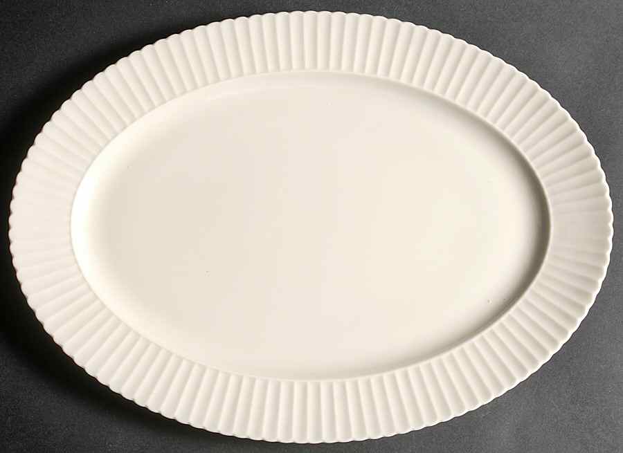 Temple Off White 15" Oval Serving Platter by Lenox-1