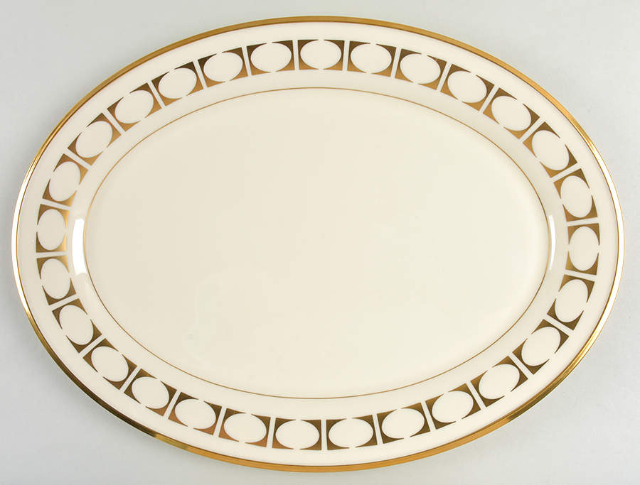 Tempo 17" Oval Serving Platter by Lenox-1