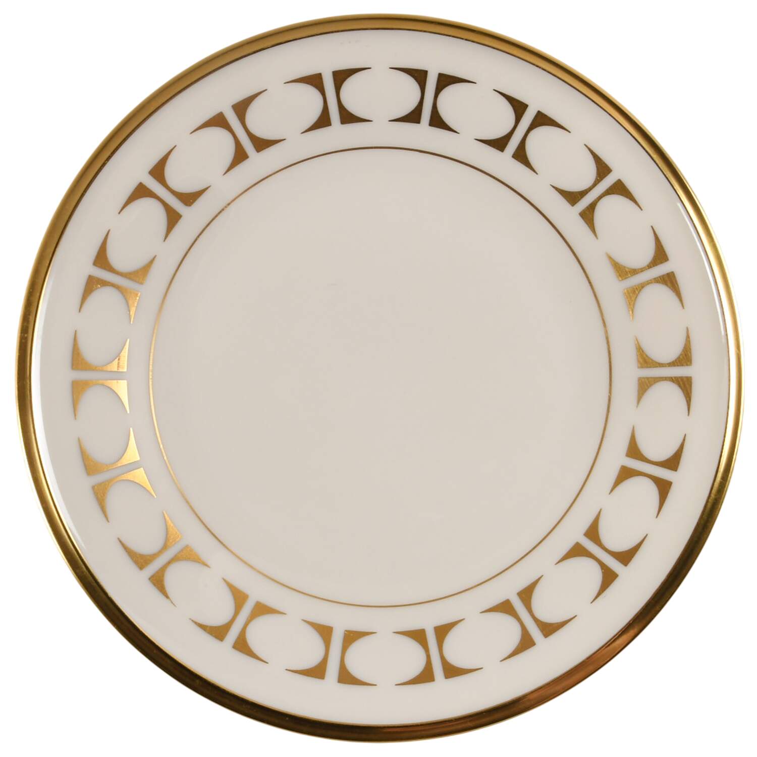 Tempo Dessert Plate/Cream Soup Saucer for Footed Bowl by Lenox-1