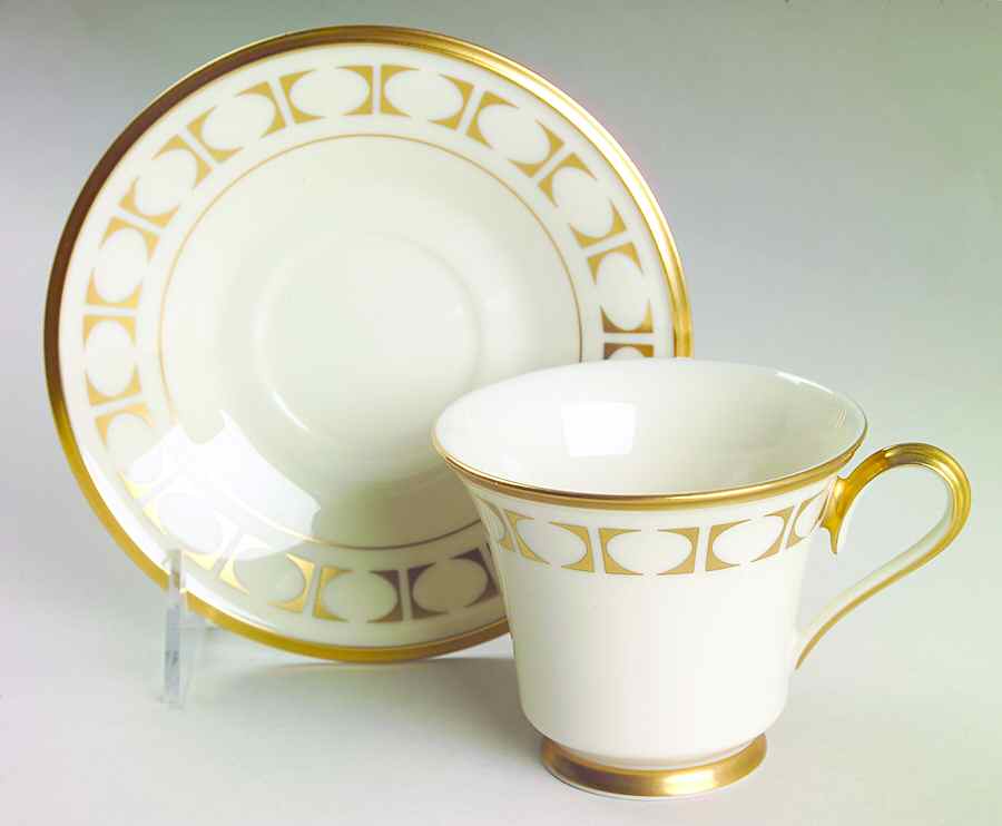 Tempo Footed Cup & Saucer Set by Lenox-1