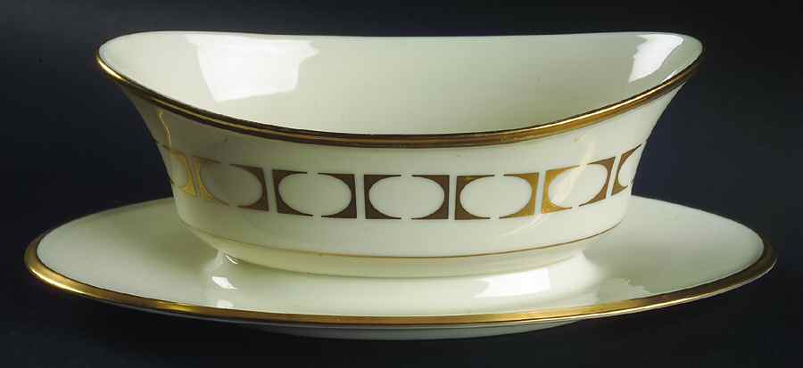 Tempo Gravy Boat with Attached Underplate by Lenox-1