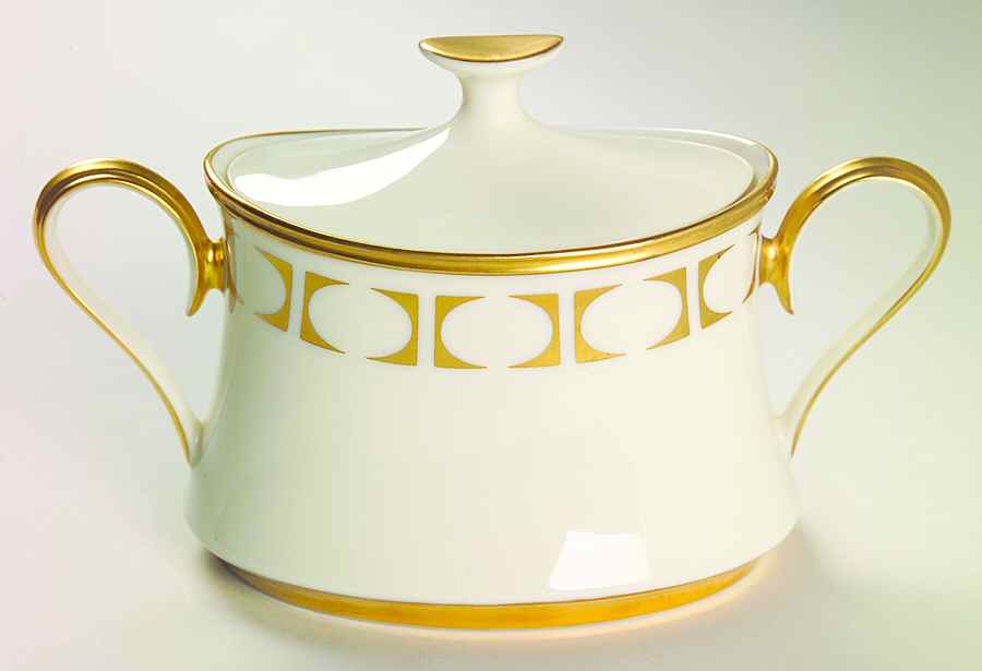 Tempo Sugar Bowl & Lid by Lenox-1