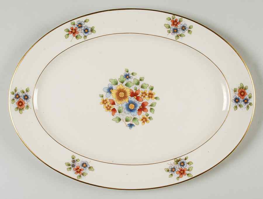 Teresa 13" Oval Serving Platter by Lenox-1