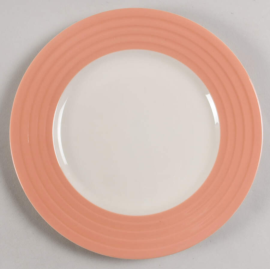 Terrace (Coral Rim) Luncheon Plate by Lenox-1