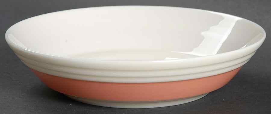 Terrace (Coral Rim) Fruit/Dessert (Sauce) Bowl by Lenox-1
