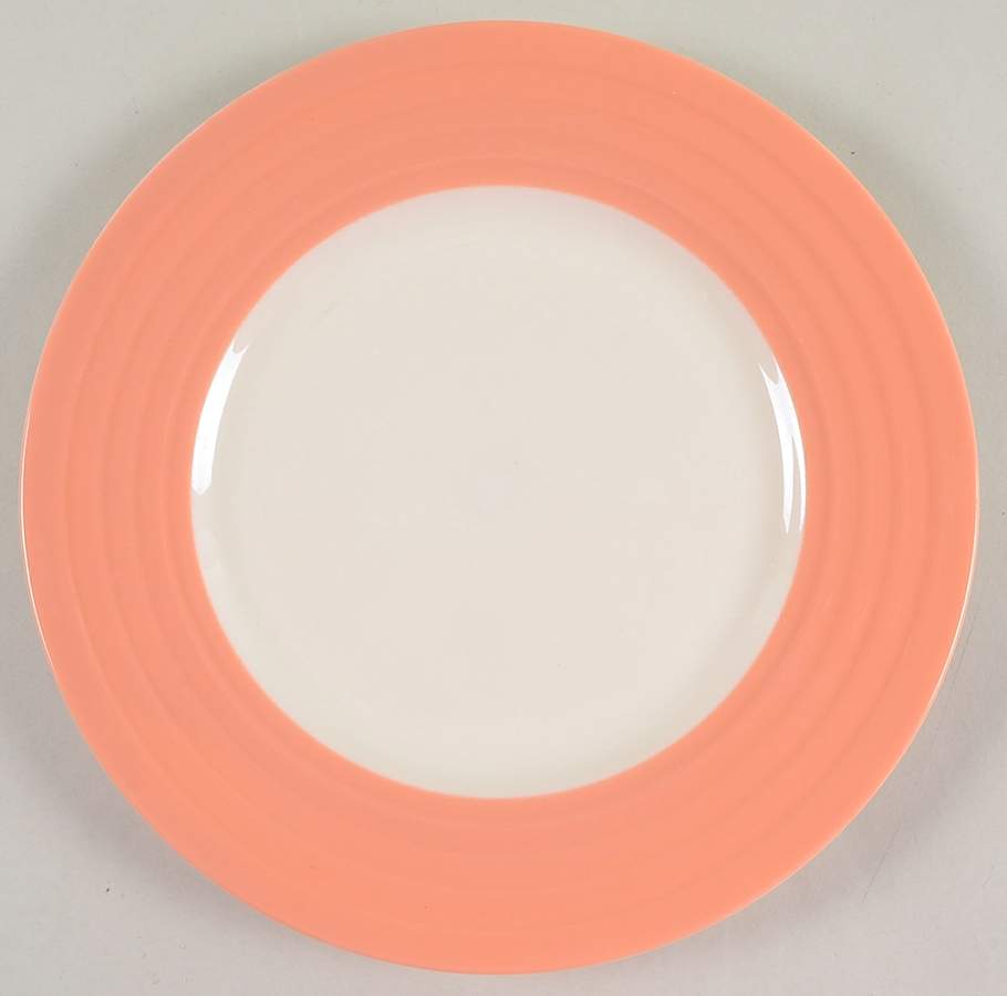 Terrace (Coral Rim) Salad Plate by Lenox-1