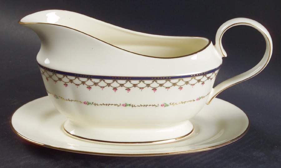Terrace Rose Gravy Boat & Underplate by Lenox-1