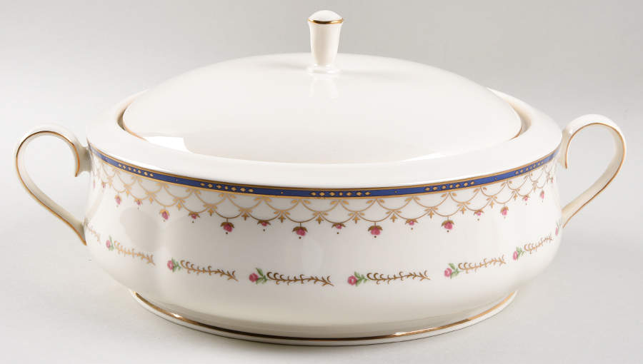 Terrace Rose Round Covered Vegetable by Lenox-1