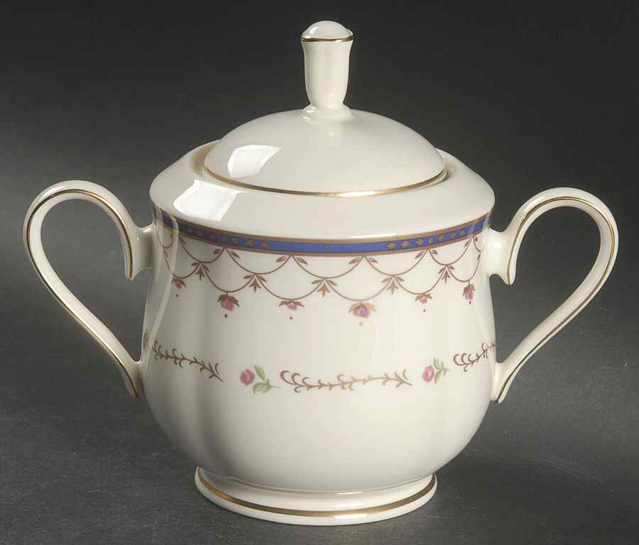 Terrace Rose Sugar Bowl & Lid by Lenox-1