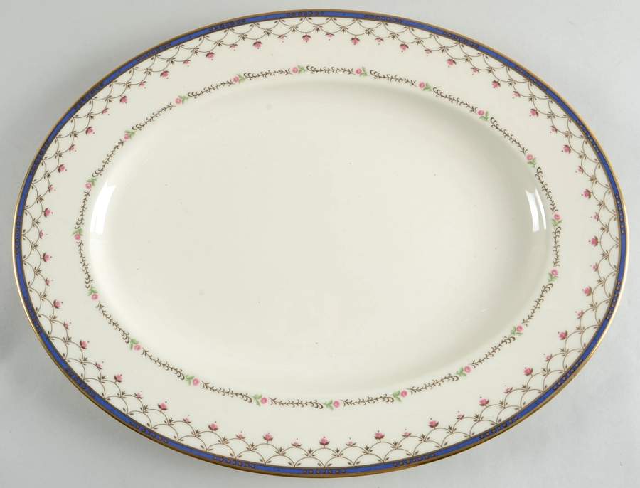 Terrace Rose 16" Oval Serving Platter by Lenox-1