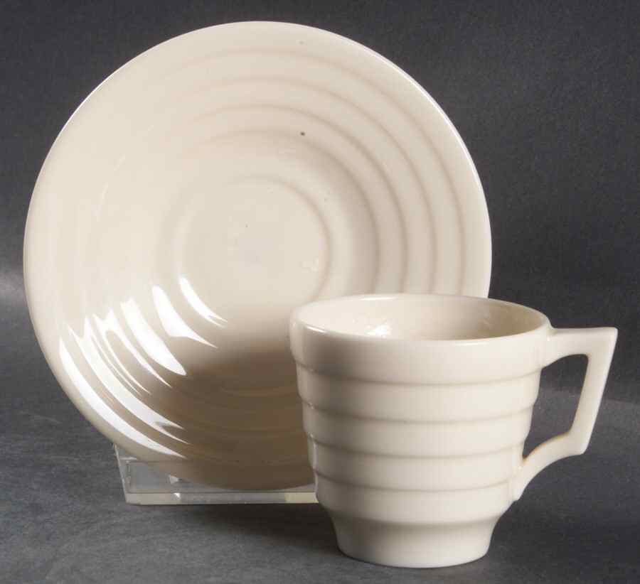 Terrace White Flat Demitasse Cup & Saucer Set by Lenox-1