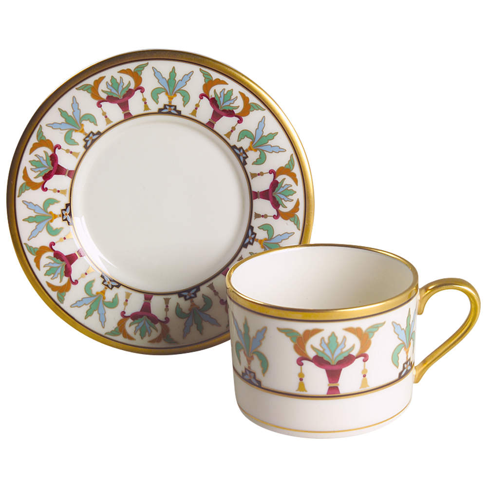 Tosca Flat Cup & Saucer Set by Lenox-1