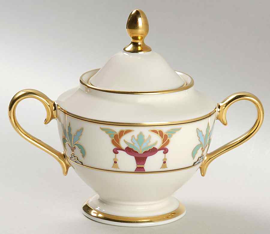 Tosca 1999 Shape Sugar Bowl & Lid by Lenox-1