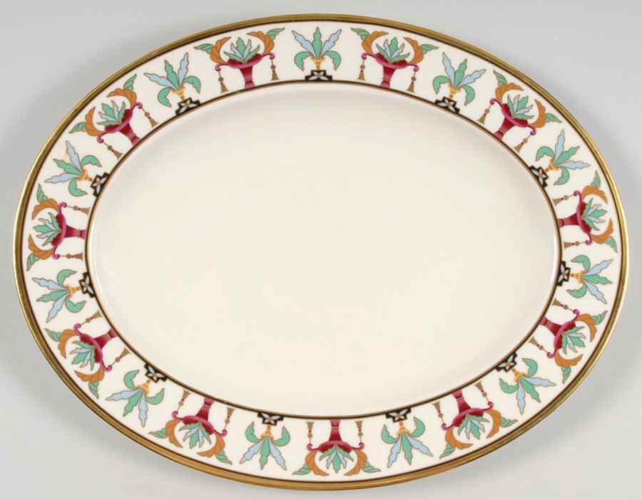 Tosca 16" 99 Shape Oval Serving Platter by Lenox-1