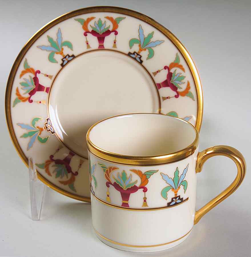 Tosca Flat Demitasse Cup & Saucer Set by Lenox-1
