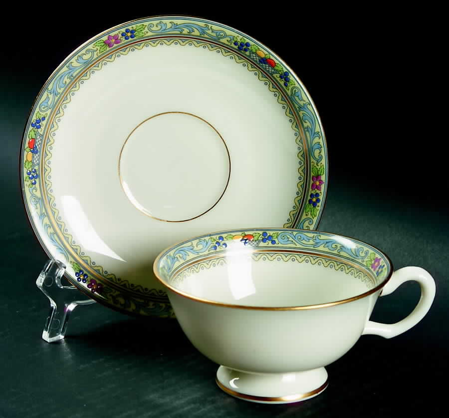 Trent Footed Cup & Saucer Set by Lenox-1